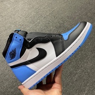 ♞,♘,♙2024【Ljr 14】Jordan 1 high OG UNC obsidian sneaker for men shoes EU40.5--48.5