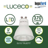 LUCeCO - LED 5W GU10 可調光 6500K 冷白光 Truefit 杯膽 射膽 射燈 LGDC5W37P-1A