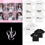 K-pop IVE Secret 2025 Round Neck Cotton T-Shirt - Casual Short Sleeve for Him & Her