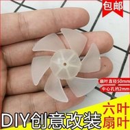 Thickened 6-Blade Propeller Blade 2.0MM Hole Fan Blade Propeller Toy Fan Fan Blade DIY Motor Accesso