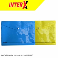 InterX Document Bag Opaque Map Button F4 Horizontal Spine 3cm DBX-500F