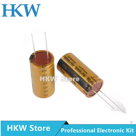 2pcs NICHICON 10000UF 50V 25X50mm FW Series Electrolytic Capacitors Hi-Fi Audio Capacitor New and Or