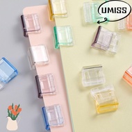 UMISTYDREAM9IQ0 20PCS Letter Paper Clip School Supplies Transparent Stationery Creative Plastic File