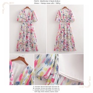 75272 - MultiColor V Neck (S,M,L) - Dress 2406