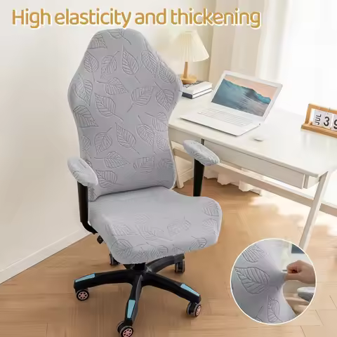 1pc Fashion Leaves Shape Home Gaming Chair Cover Universal Computer Game Competitive Seat Backrest E