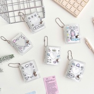 Sparkling 1-inch Card Album, Mini Transparent ID Photo Album, Small Pendant, Small Card Album