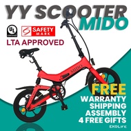 YY Mido EBike E-Bike Electric Bike Bicycle 16 Inch | Foldable | 36V 8.7AH | LTA Approved | SG Ready Stock