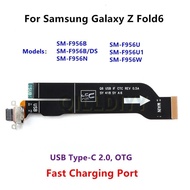 USB Charging Dock Flat Cable Tail Plug Small Board Charge Connector Flexible For Samsung Galaxy Z Fo