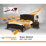 EUREKA B43 Classic Queen/King Bed Frame / Katil Kayu (Deliver &amp; Installation Klang Valley)
