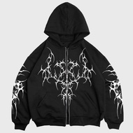 ENOCH | DOUBLE ZIPPER BOXY HOODIE | ONYRA