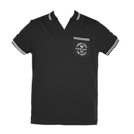 ARMANI JEANS 口袋LOGO印花滾邊短袖POLO衫(黑)(M／L）-2款可選_廠商直送