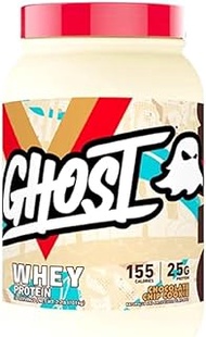 GHOST WHEY Protein Chocolate Chip Cookie - 2lb, 25g Of Protein - Whey Protein Blend - ­Post Workout 