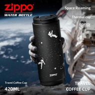 ZIPPO Urban Series Black Warrior Coffee Thermos Space Odyssey 420ml - Botol Minuman Termal untuk Per