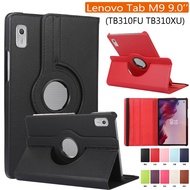 360 Rotating Tablet Case for Lenovo Tab M9 9.0 Flip Stand PU Leather Cover lenovo Tab M 9 9.0 inch 2023