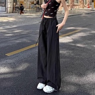 现货 美式速干工装裤女款夏季薄款垂坠感直筒阔腿裤宽松休闲运动登山裤Women's American-style Quick-drying Crock Pants Summer Thin Pendant
