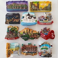 World Countries Hungary Travel Modeling Magnets Refrigerator Creative Message Board Magnetic Sticker