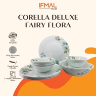 Corelle Loose Fairy Flora ( Dinner Plate/ Soup Plate 21cm/ Medium Bowl/ Noodle Bowl/ Serving Platter