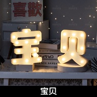 MINIIS PARTY Lampu Huruf Led Alphabet Light Marry Me Led Light Marry Me Led Letter Light Alphabet La