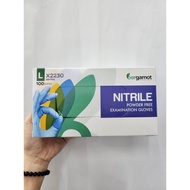 X2230 Bergamot Nitrile Gloves Powder Free Examination Gloves Lsize(100 Pcs)