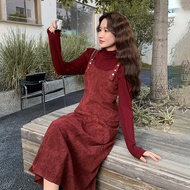 Retro Red Camisole Dress Set 1 Piece