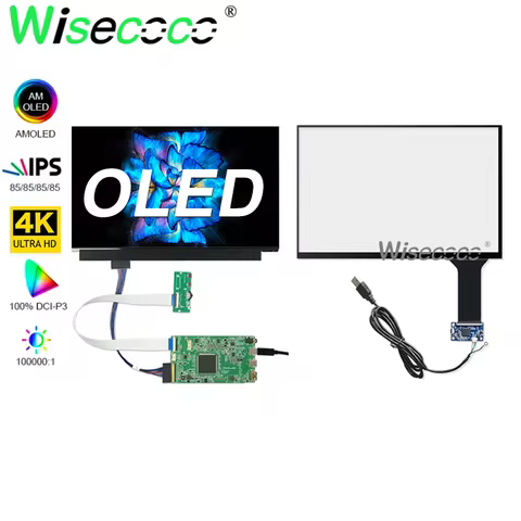 Wisecoco OLED Touchscreen 13.3 Inch 4K 3840x2160 IPS Ultrathin Display Laptops PS4 5 X-BOX Raspberry