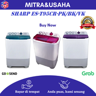 MESIN CUCI SHARP ES-T95CR-PK/BK/VK 2 Tabung 9 Kg Super Aquamagic - SELURUH INDONESIA