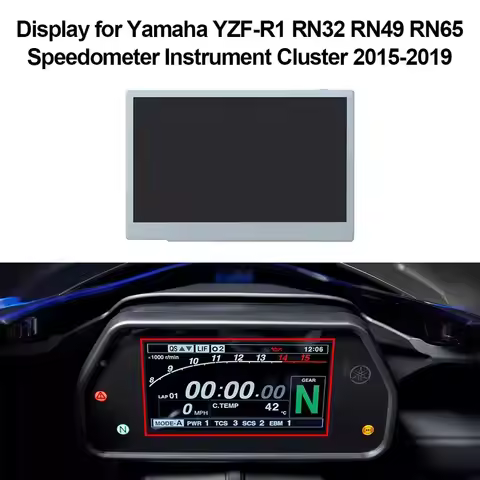 Dashboard LCD Display for Yamaha YZF-R1 RN32 RN49 RN65 Speedometer Instrument Cluster
