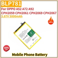 High Quality BLP781 Phone Battery 3.87V 5000mAh For OPPO A52 /A72/ A92/ A92 2020/ CPH2069 CPH2067 CP