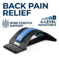 Back Stretcher with 4-Level Lumbar Support – Spine Alignment Massager for Herniated Disc Sciatica & 