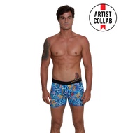 69 SLAM MEN BLUE HABITAT DYLAN FITTED BOXER