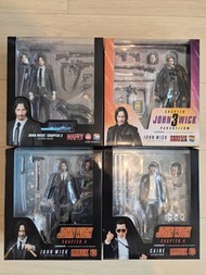 John Wick - MAFEX No. 85, 212, 234, 233- John Wick / Caine - John Wick Chapter 2, 3 & 4 - MEDICOM