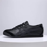 Classic Onitsuka MEXICO 66 Couple Men Women Sports Shoes Casual Shoes Black Leather Shoes A6QQ 6SN3
