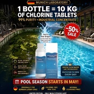 COD✨Hot Sale✨German Formula Crystal Clear Pool Cleaner / Swimming Pool Water Clarifier / Sparkling B