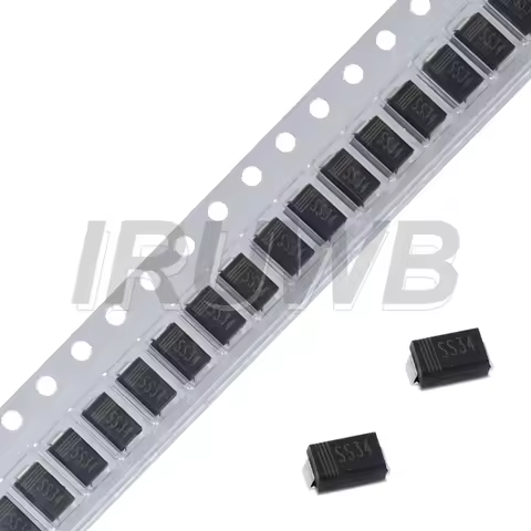 50pcs DO-214AC Model 1N5822 SS34 SMD Diode 3A/40V Schottky Diodes SMA Package Type A