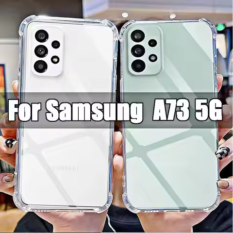 For Samsung Galaxy A73 5G Clear Phone Soft Case TPU Transparent for Sumsung A 73 5g 6.7" SM-A736B Sh