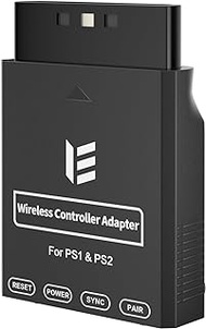 RGEEK Wireless Controller Adapter, Wireless Controller Converter for PS1/PS2 Console, Compatible with PS4/PS5, Switch Pro, Xbox One S, Series X/S, Gulikit Kingkong 2 Pro and 8Bitdo Controller