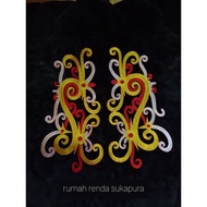 Dayak embroidery up and down / dayak vest embroidery