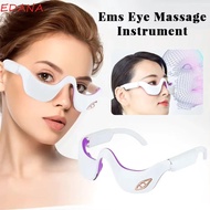 EDANA EMS Pulse Vibration Eye Massager, Under-Eye Design Vibration Function Heated Eye Massager, Hot