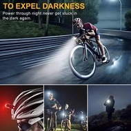 自行車騎行燈手電筒 USB 可充電自行車頭燈前 T6 或 2t6 自行車 LED 燈Cycling Riding Lamp Flashlight Usb Rechargeable Bicycle Headlight Front T6 or 2t6 Bike Led Lights