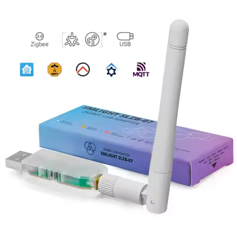 Zigbee 3.0 SMLIGHT SLZB-07 USB Adapter Smallest Thread/Matter Works With Zigbee2MQTT, Home Assistant