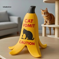 Cat Vomit Warning Sign Funny Cat Owner Gift Quirky 3d Banana Peel Cat Vomit Caution Sign Funny Gag G