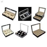 Watch Accessoriesanalog watchshock watch┋Aluminium / PU Leather Watch Case Box 6 10 12 20 24 Slot