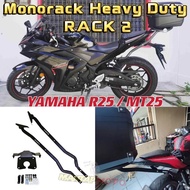 YAMAHA YZF R25 MT25 MONORACK HEAVY DUTY TOP BOX RACK2 TAPAK-J TOP BOX BRACKET BELAKANG BASE TAPAK CA