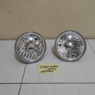 Headlamp / 7in Crystal Round Headlamp Set Jimny Katana Hiace Feroza Hardtop Etc...