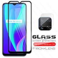 Tempered Glass Full Coverage Screen Protector For OPPO Realme C11 C12 C15 5 6 Pro F5 F7 A5 A9 A12 A91 A31 A72 A92 A8 F9 F15 Film Camera Lens Protector