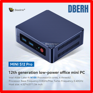 DBERH Beelink Mini S12โปรคอมพิวเตอร์ขนาดเล็ก12. Gen Intel Alder Lake-N N100 16Gb Ddr4 500Gb Wifi6 Ss