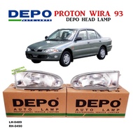 DEPO WIRA Head lamp / Headlamp / lampu besar / front light / big lamp Kaca (92-07) Glass Standard Fi