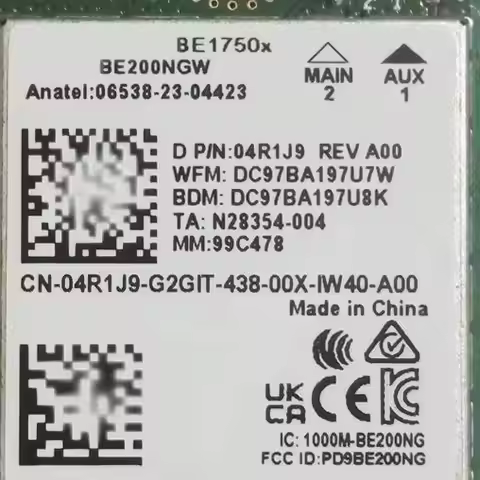 BE1750x WiFi7 wireless network card 1750x BE200 laptop desktop computer Bluetooth 5.4 Gigabit WF rec