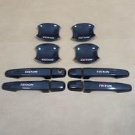 เบ้า มือจับ TRITON คาร์บอน ใส่รุ่น 4 ประตู ใส่ปี 2005 - 2022