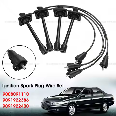 Ignition Spark Plug Wires Set for 1997-2001 Toyota Camry Solara Rav4 2.2L 90080-91110 90919-22386 90